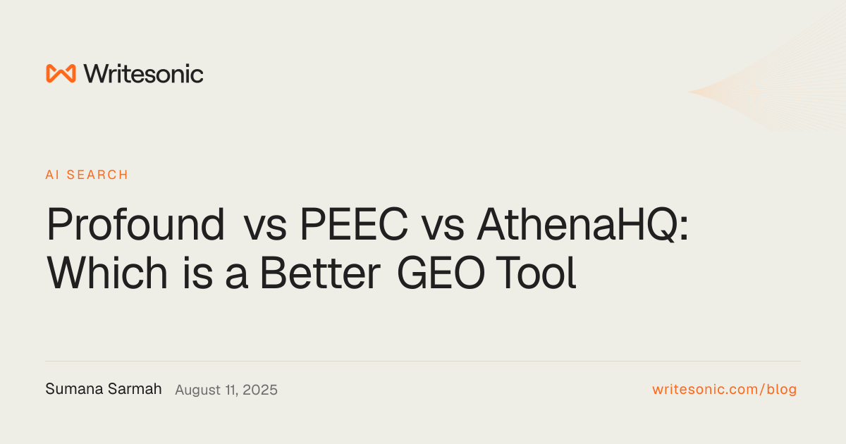 Profound vs PEEC vs AthenaHQ: Which is a Better GEO Tool
