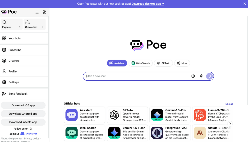 Poe AI Assistant