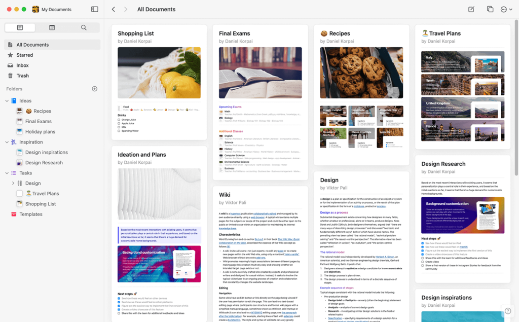 ClickUp alternatives- Craft Doc