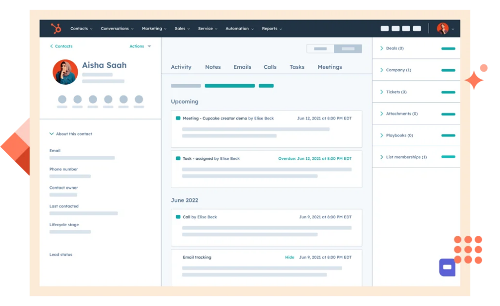 B2B AI agents for sales - Hubspot