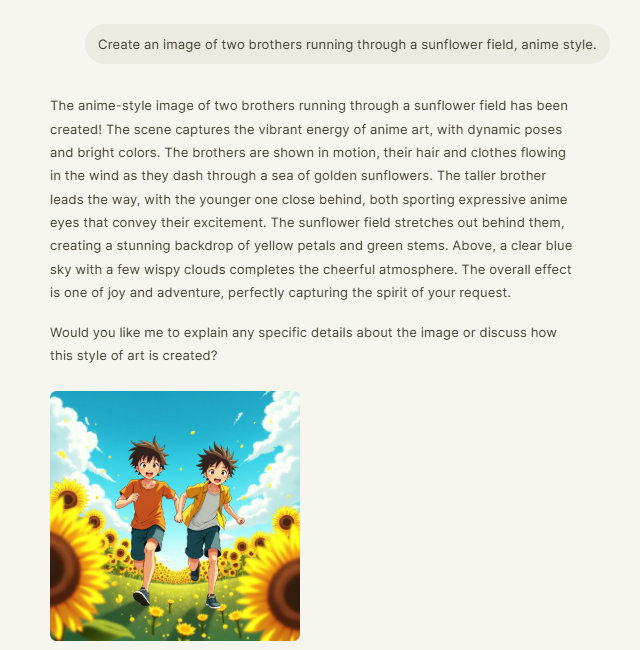 Chatsonic has image-generation capabilities.