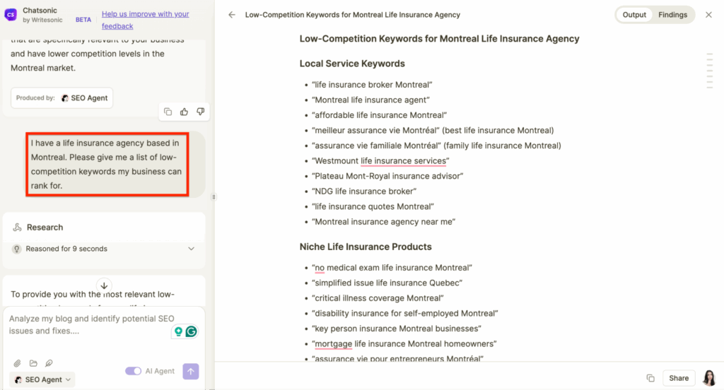 Conducting keyword research for SEO for insurance agents