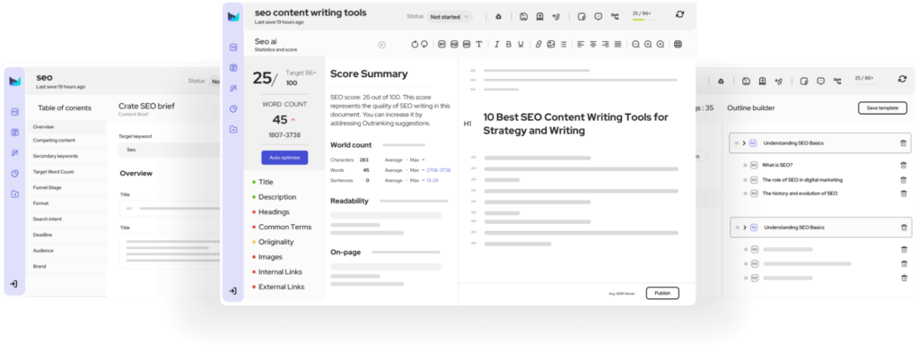 Best AI tools for SEO: Outranking