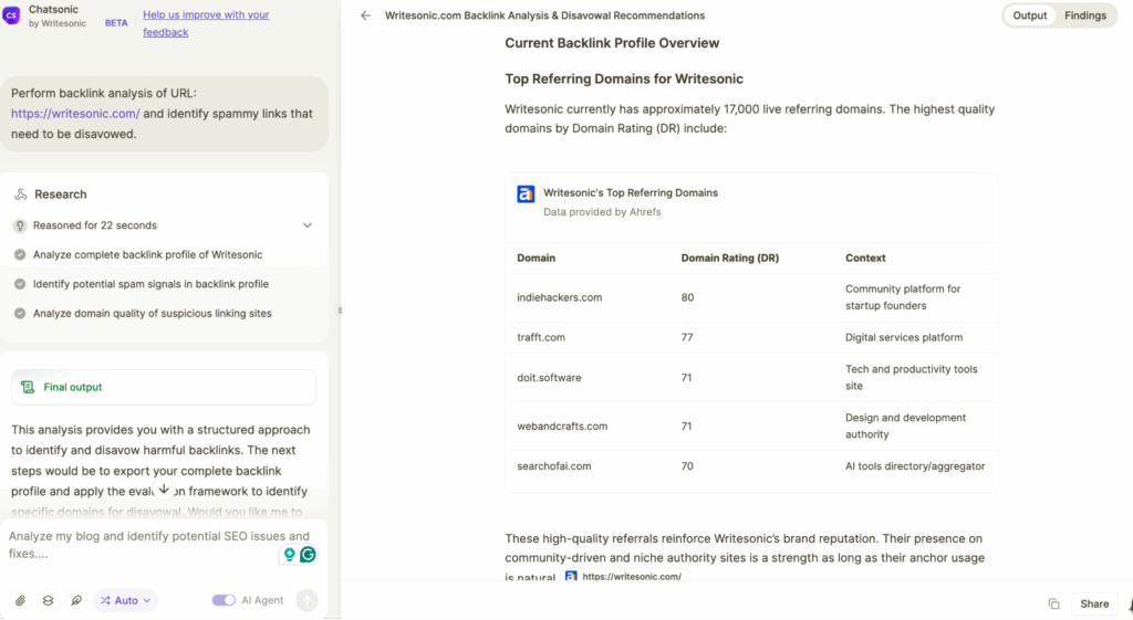 Backlink profile analysis to avoid negative SEO