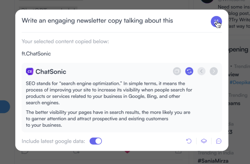 What is Chatsonic - Chrome Extension