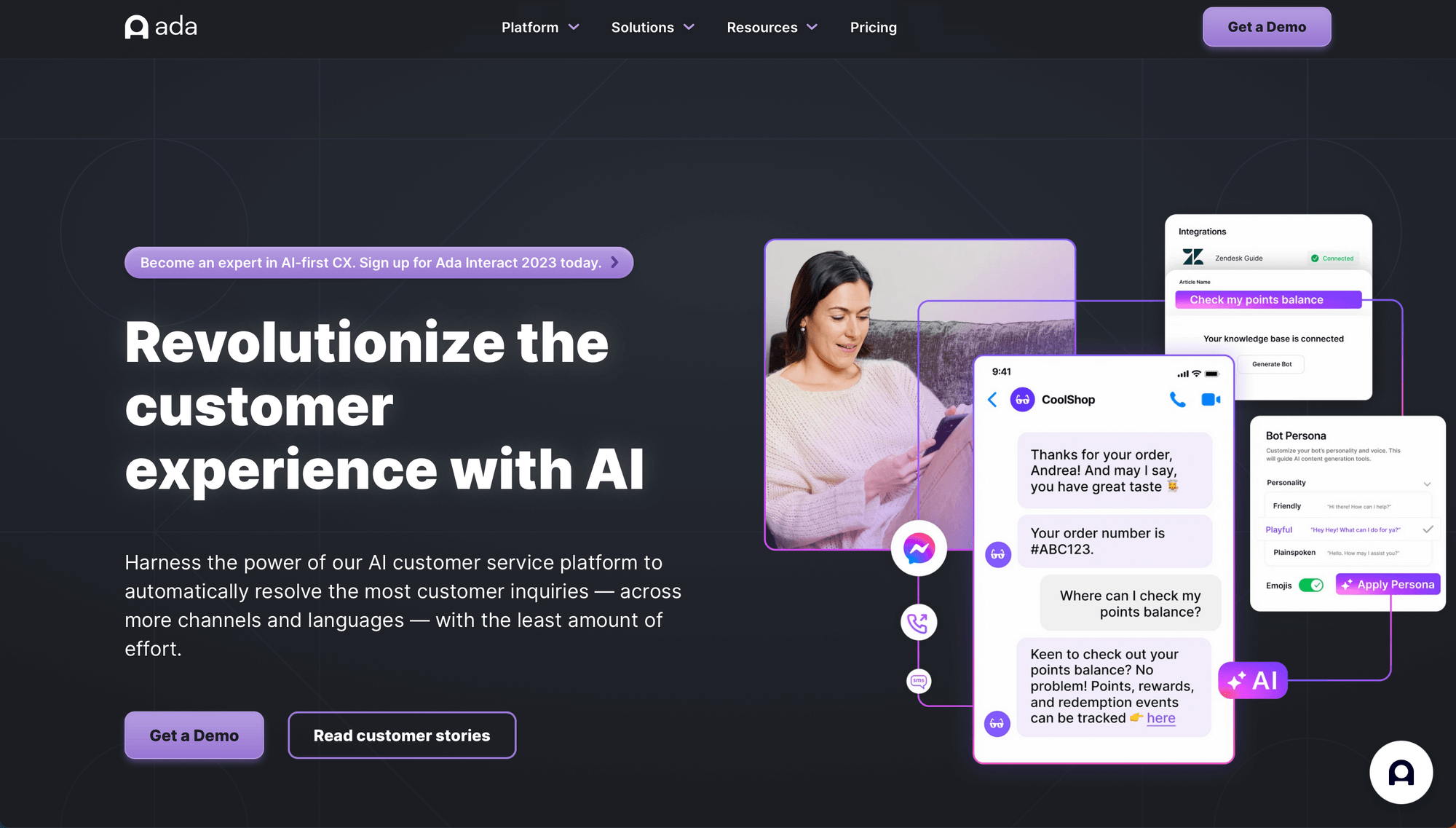 Ada - Best AI chatbot