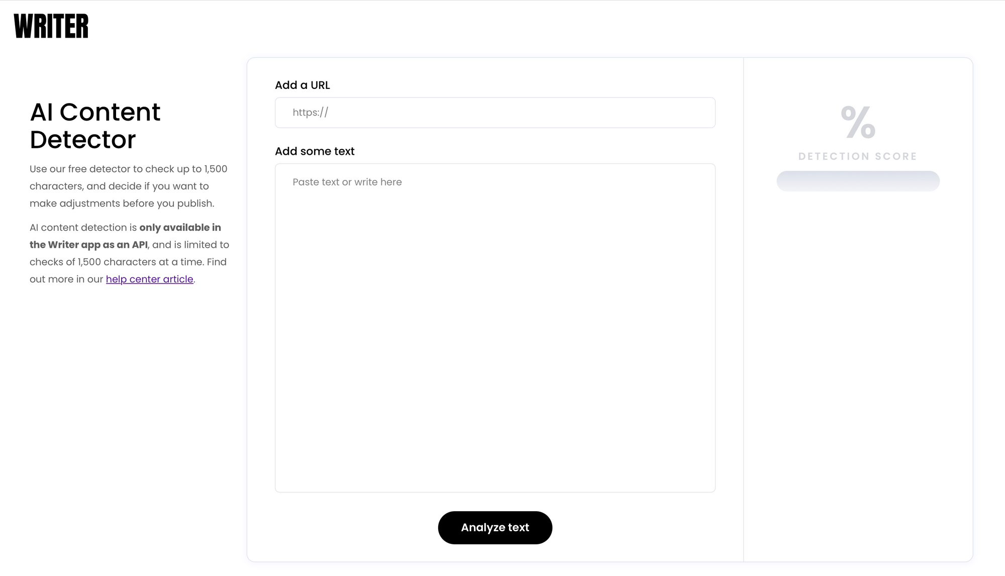 Writer.ai AI content detector - Best AI detector