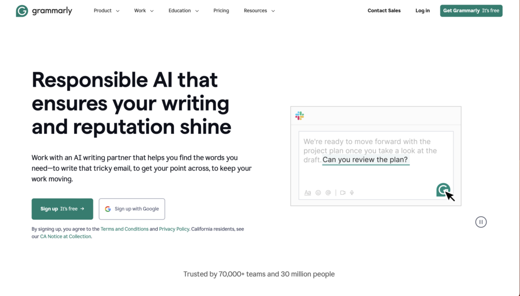 Grammarly - AI content creation