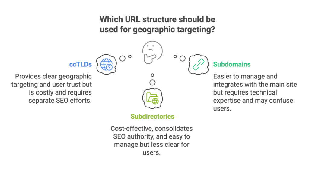 URL structures for international SEO