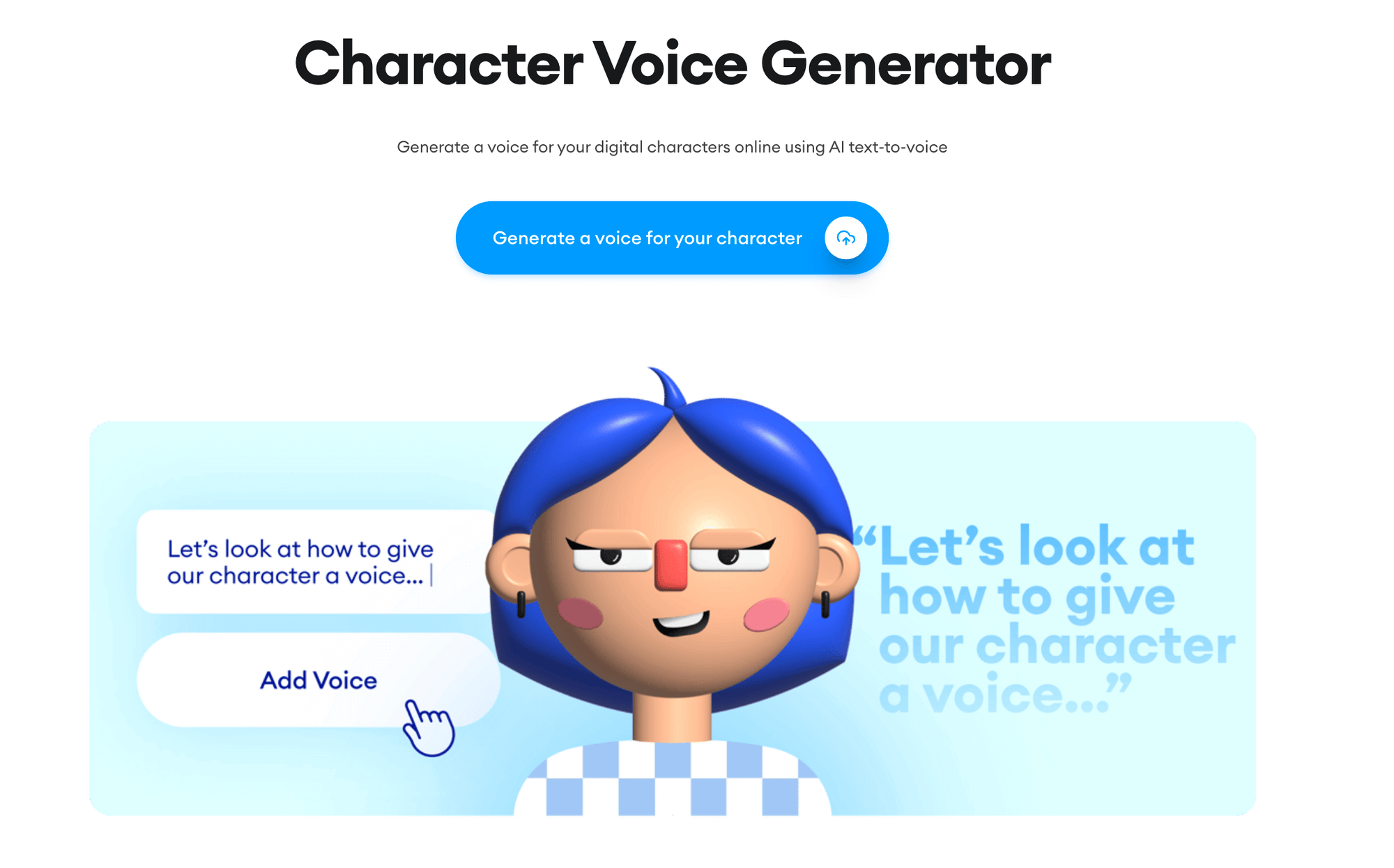 Veed.io - character voice generators