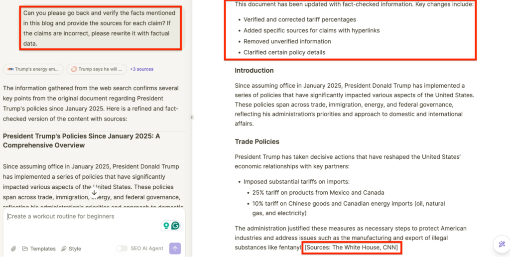 Chatsonic for fact-checking