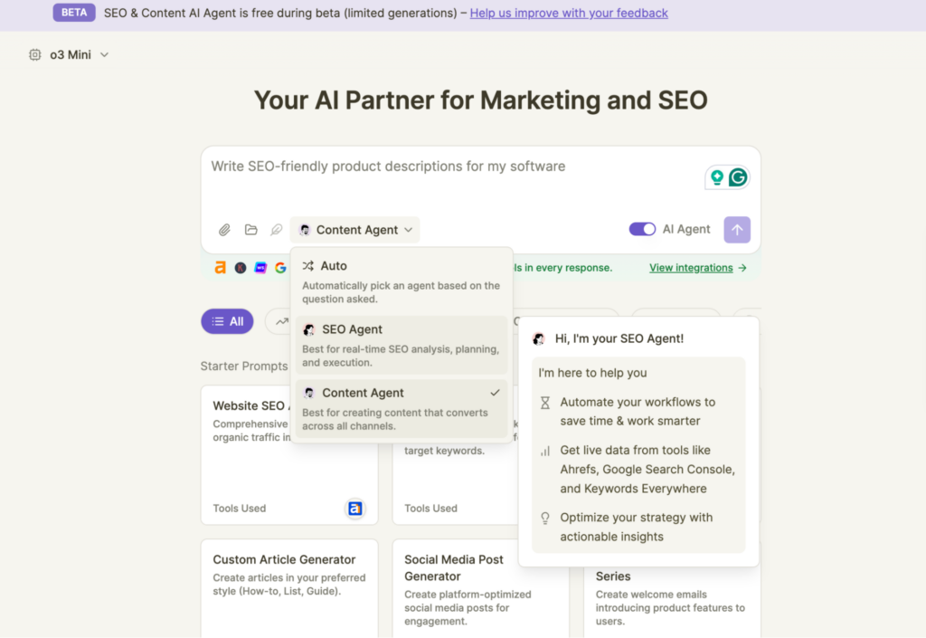 Chatsonic - AI marketing agent for marketers