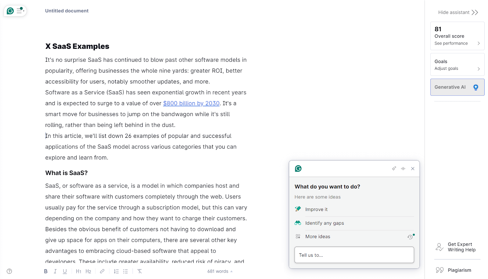 Grammarly - AI writing tools