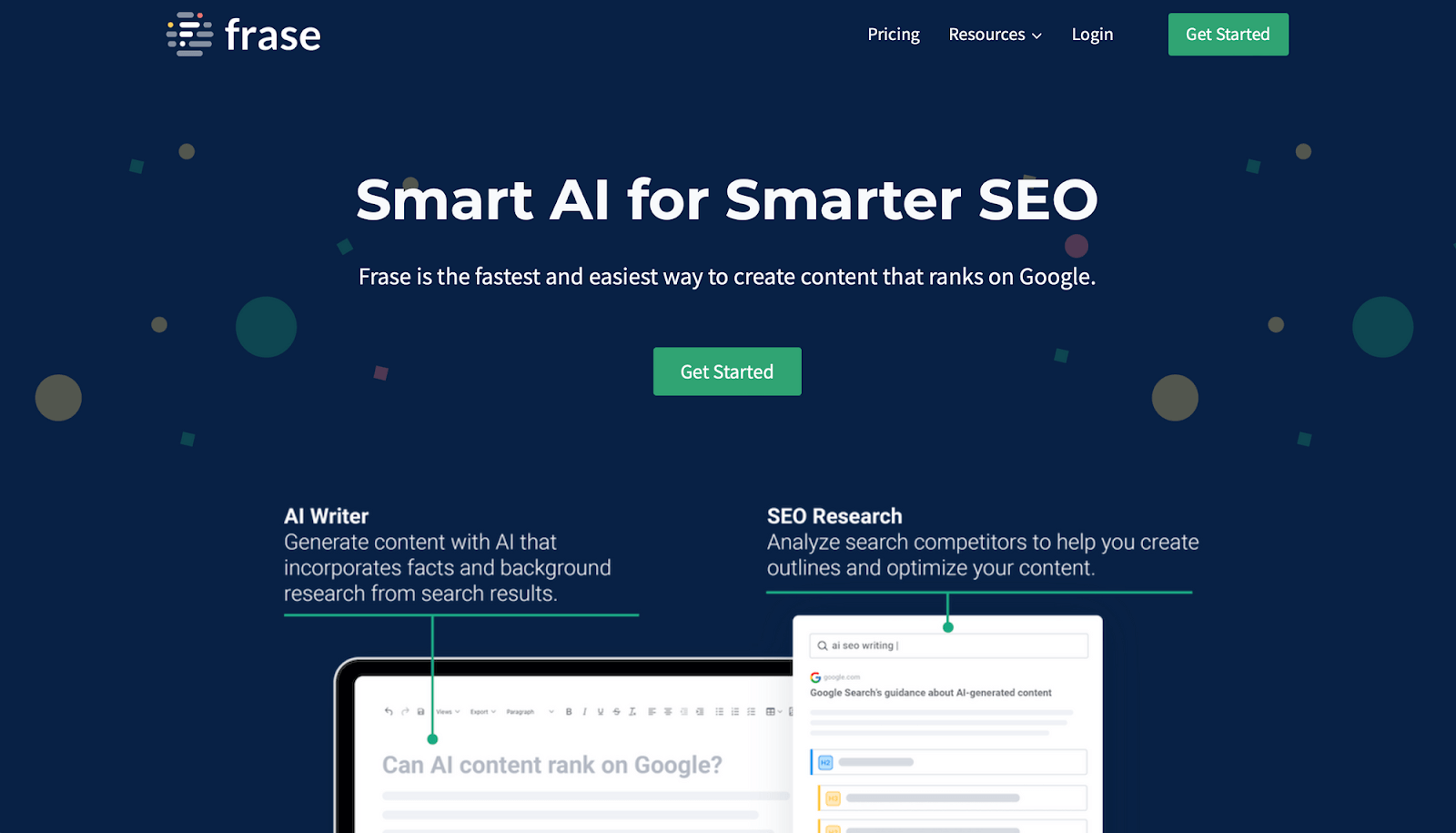 Frase.io - AI writing tools