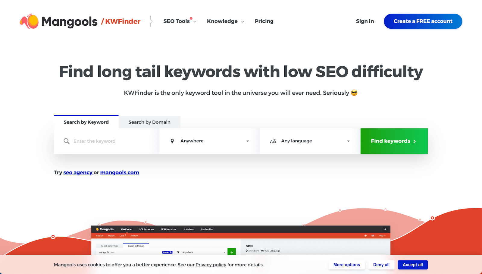 KWFinder - Affordable SEO Tools